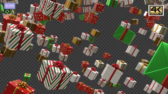 Gift Box Animation A1 Loop 4K
