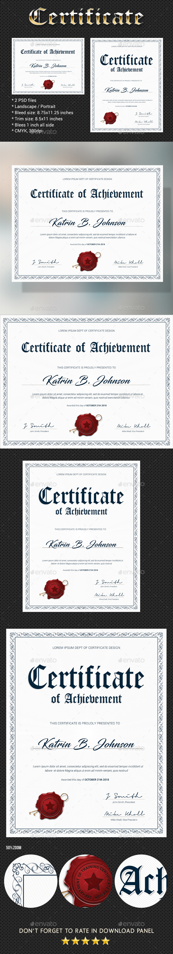 Walking Certificate Templates