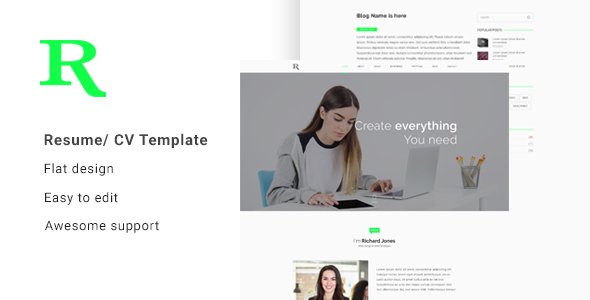 ThemeForest Rj Personal Portfolio Template 20356683 ThemeForest Rj Personal Portfolio Template 20356683