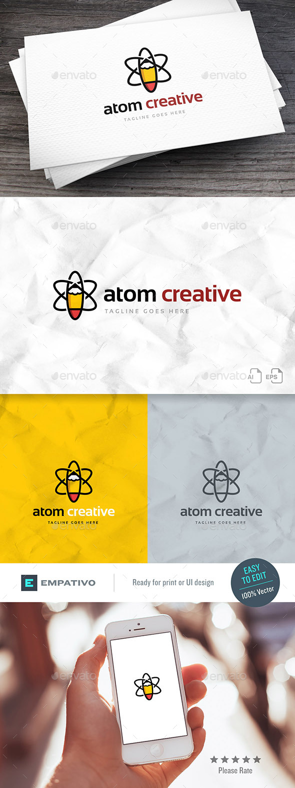 Atom Creative Logo Template - Symbols Logo Templates