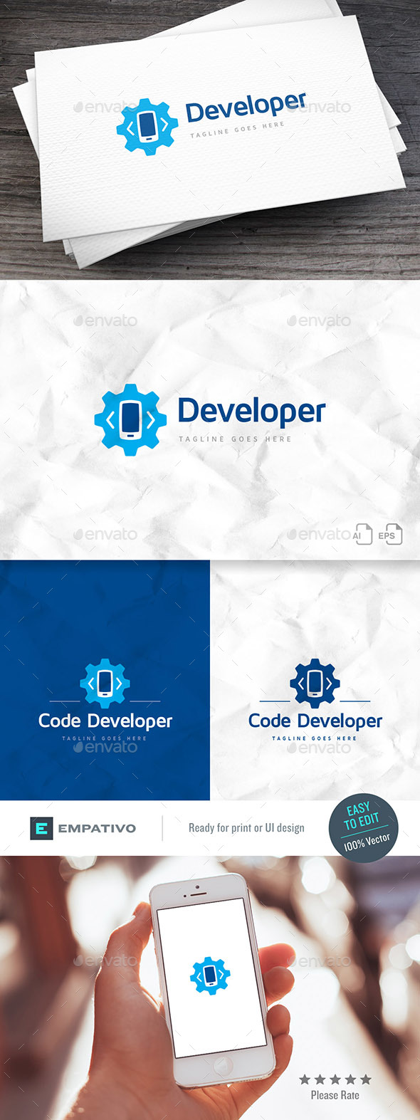 Code Mobile Logo Template - Symbols Logo Templates