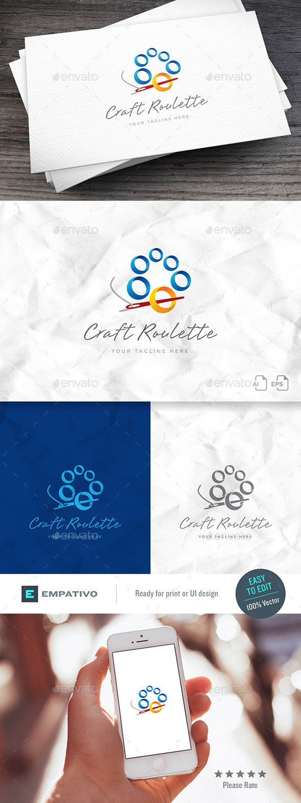 Craft Roulette Logo Template - Objects Logo Templates