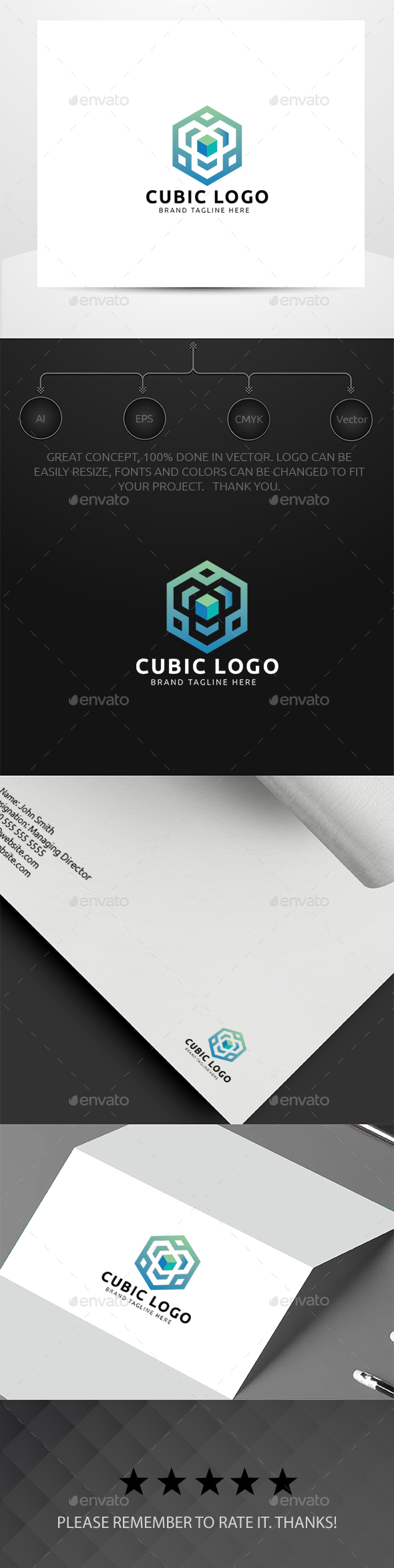 Cubic Logo - Symbols Logo Templates