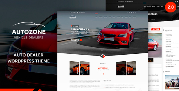 Autozone - Automotive Car Dealer - Corporate WordPress