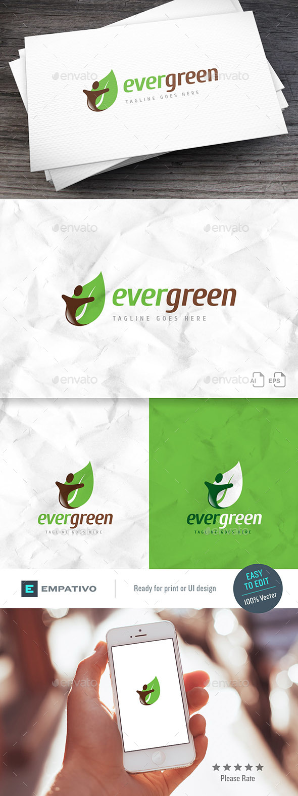 Evergreen Logo Template - Nature Logo Templates