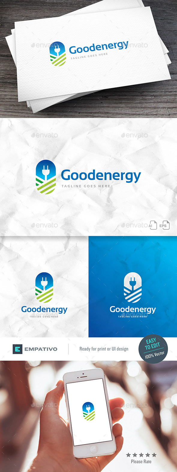 Good Energy Logo Template - Nature Logo Templates