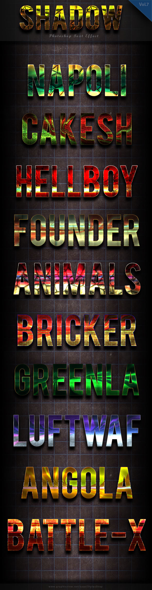 Shadow Text Effect vol 7 - Text Effects Styles