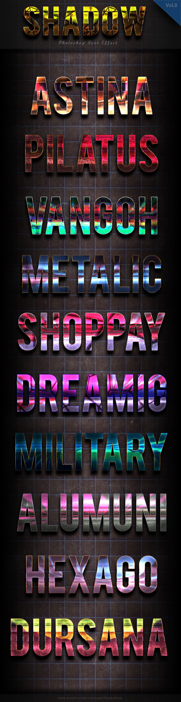 Shadow Text Effect vol 8 - Text Effects Styles