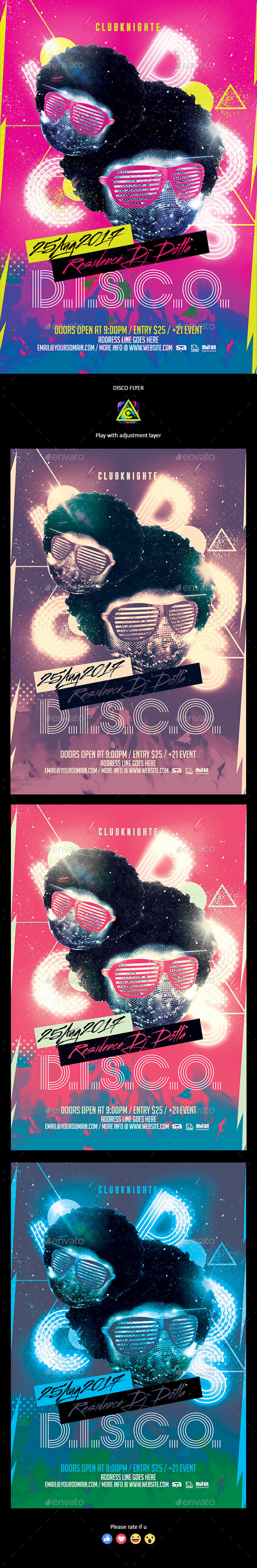 Disco Party Flyer - Clubs & Parties Events