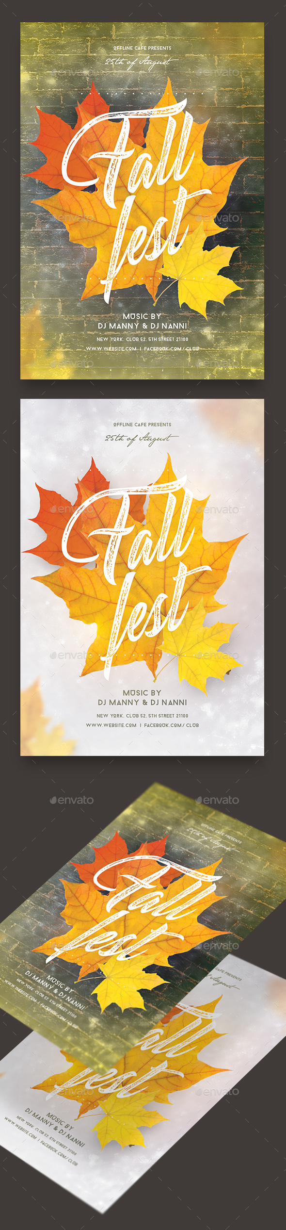 Fall Fest Party Flyer - Clubs & Parties Events