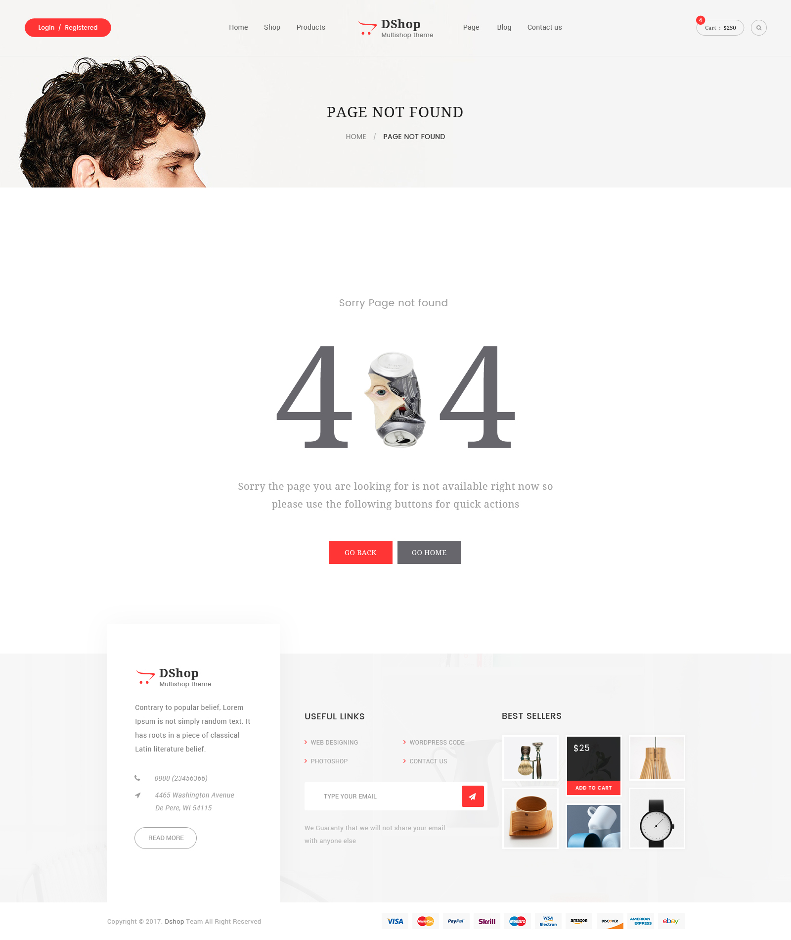 dShop - MultiPurpose eCommerce PSD Template by maplethemes ...