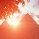 Giza Pyramids Egypt at Sunset - VideoHive Item for Sale