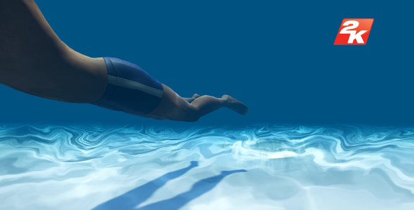 Swimming Man Underwater