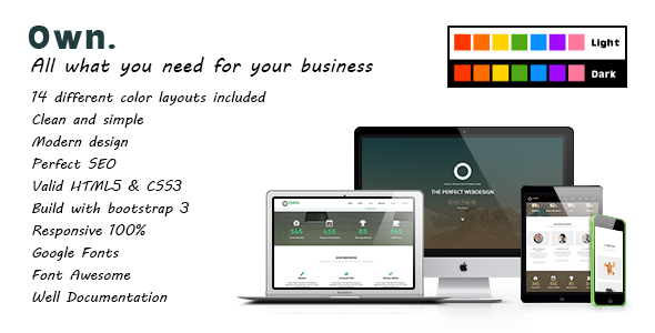 ThemeForest Own Multipurpose OnePage Template 20380958 ThemeForest Own Multipurpose OnePage Template 20380958