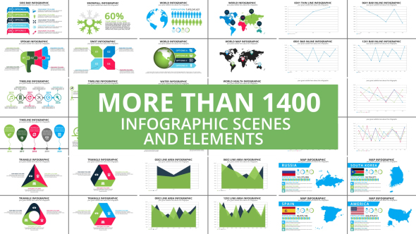 Infographics Big Pack - VideoHive 20502453