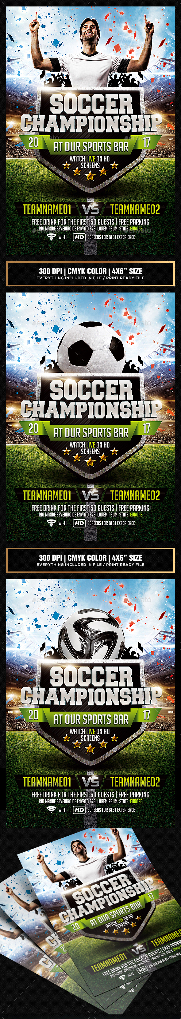 Soccer Championship Flyer - Sports Events