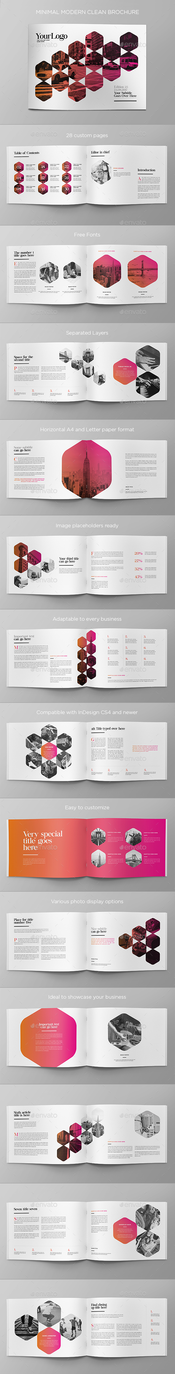 Minimal Modern Clean Brochure - Brochures Print Templates