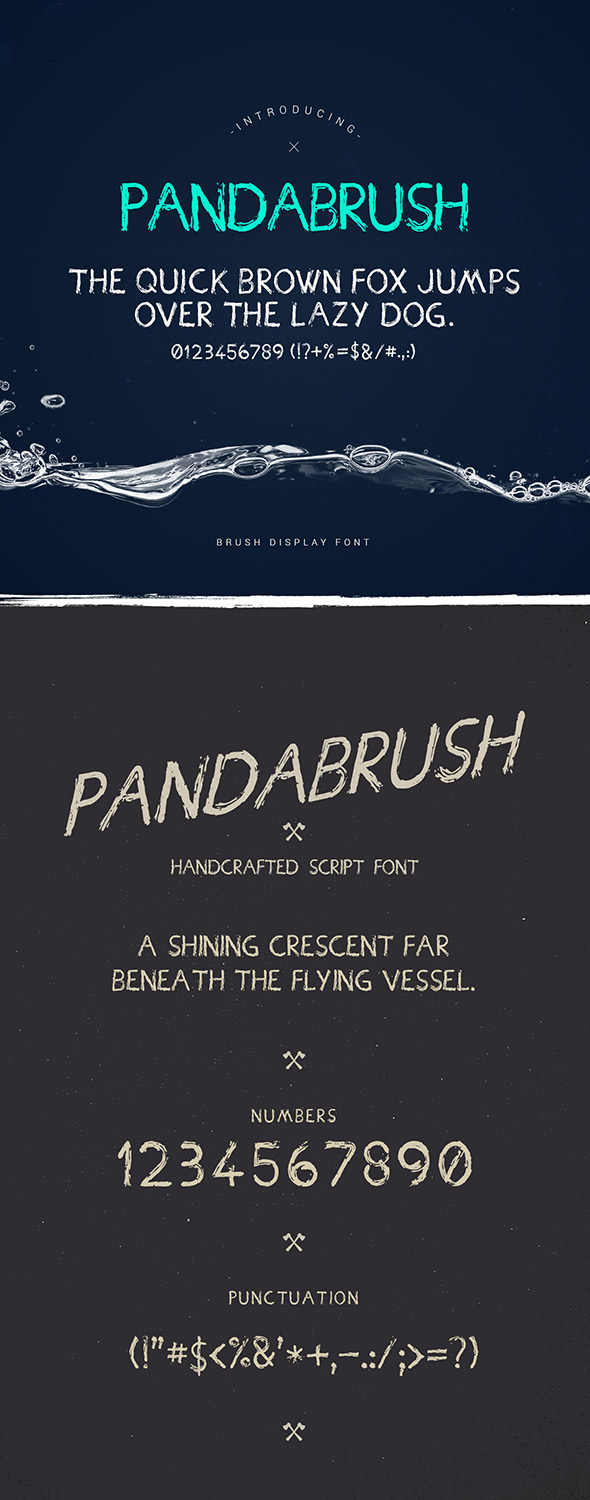 Pandabrush Typeface - Script Fonts