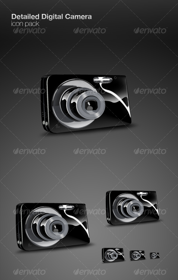 Detailed Digital Camera icon pack - Technology Icons