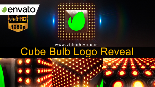 Cube Bulb Logo - VideoHive 20505365