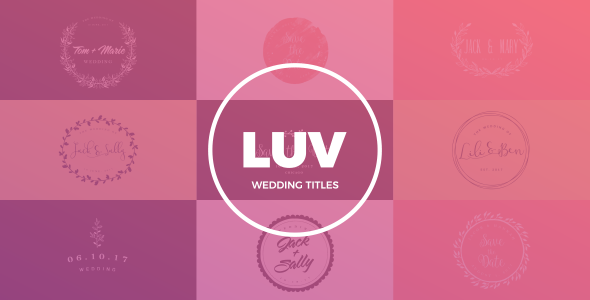 Wedding Titles - VideoHive 19477052