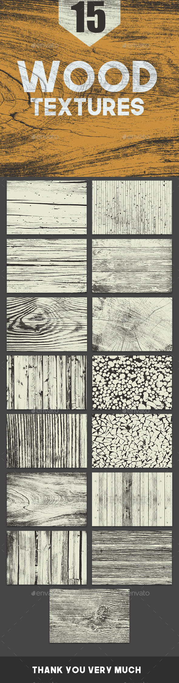 15 Wood Textures - Miscellaneous Textures