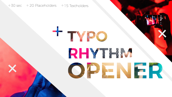 Typo Rhythm Opener - VideoHive 20506298