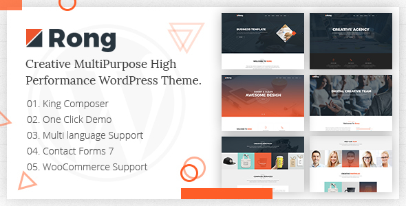 Rong - MultiPurpose Creative WordPress Theme