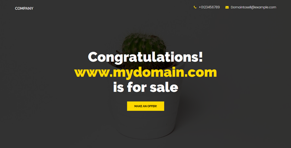 Domain For Sale Template by WordPressboss