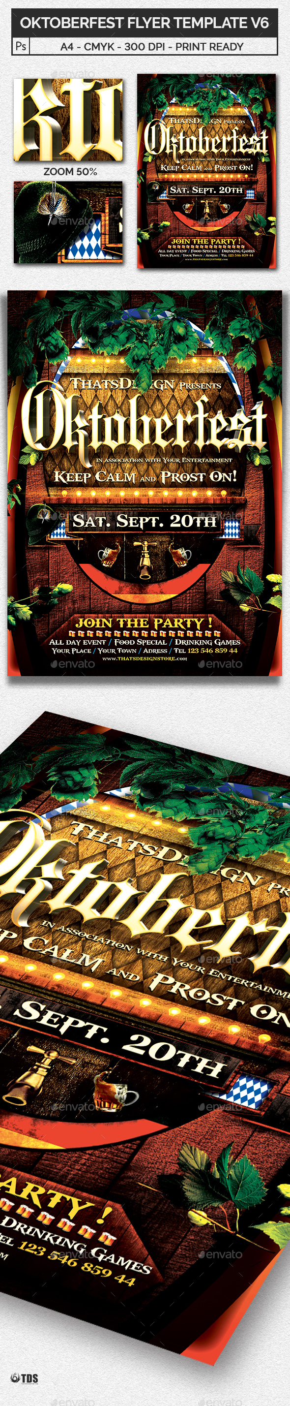 Oktoberfest Flyer Template V6 Oktoberfest Flyer Template V6