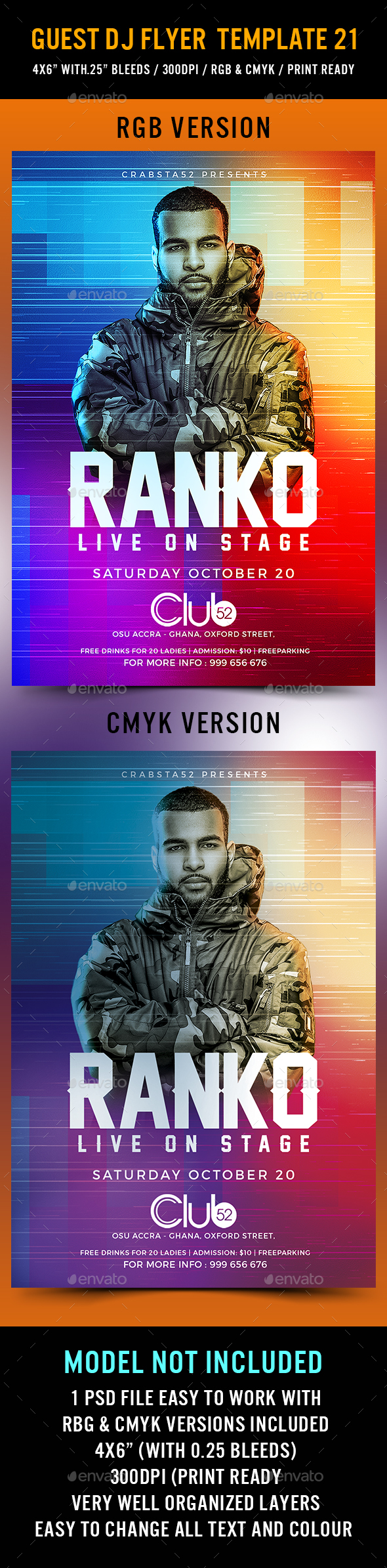 Guest DJ Flyer Template 21 - Flyers Print Templates