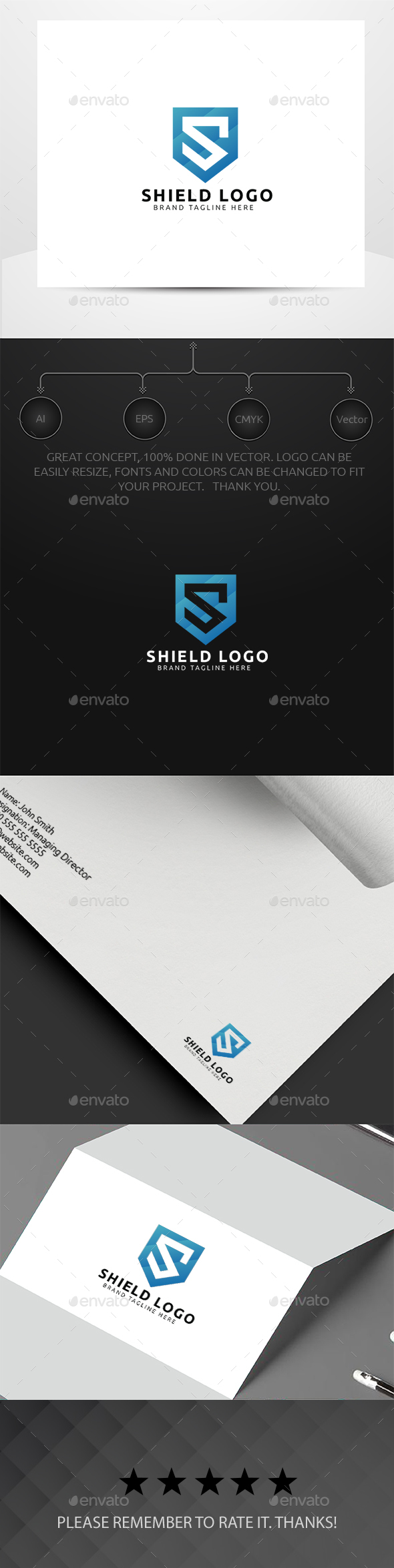 Shield Logo - Letters Logo Templates