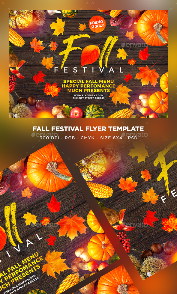 Fall Festival Flyer - Clubs & Parties Events