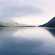Aerial View at Multinskoe Lake in the Altai Mountains in Cloudy Morning - VideoHive Item for Sale