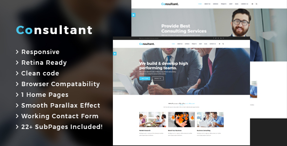 Consultant - Business Consulting and Professional Services HTML Template