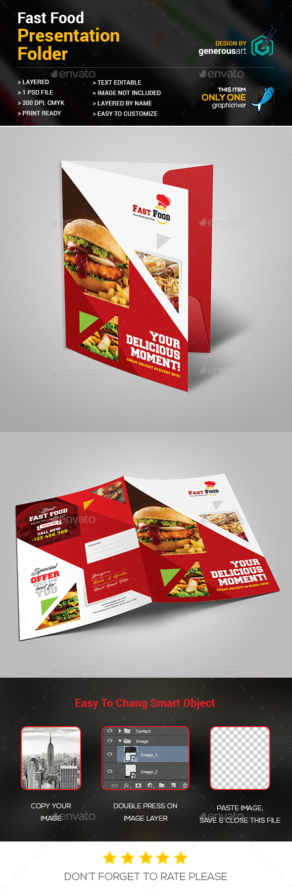 GraphicRiver Fast Food Presentation Folder 20508915 GraphicRiver Fast Food Presentation Folder 20508915
