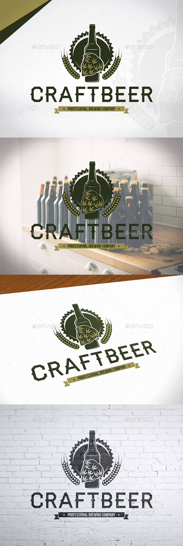 Brewing Craft Beer Logo - Crests Logo Templates