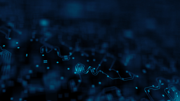 Blue Digital Electronic Circuit Board Animations Pack alt