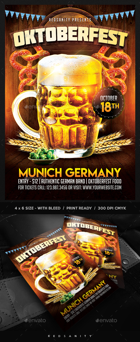 Oktoberfest Flyer - Holidays Events