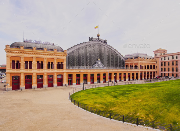 Atocha Train Station in Madrid - Stock Photo - Images
