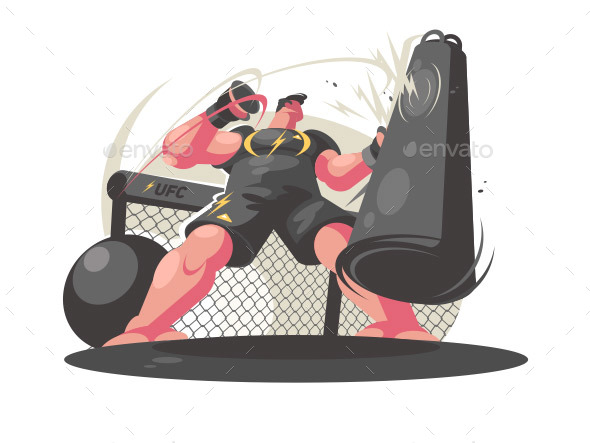 GraphicRiver Boxer Trains in Gym 20511064