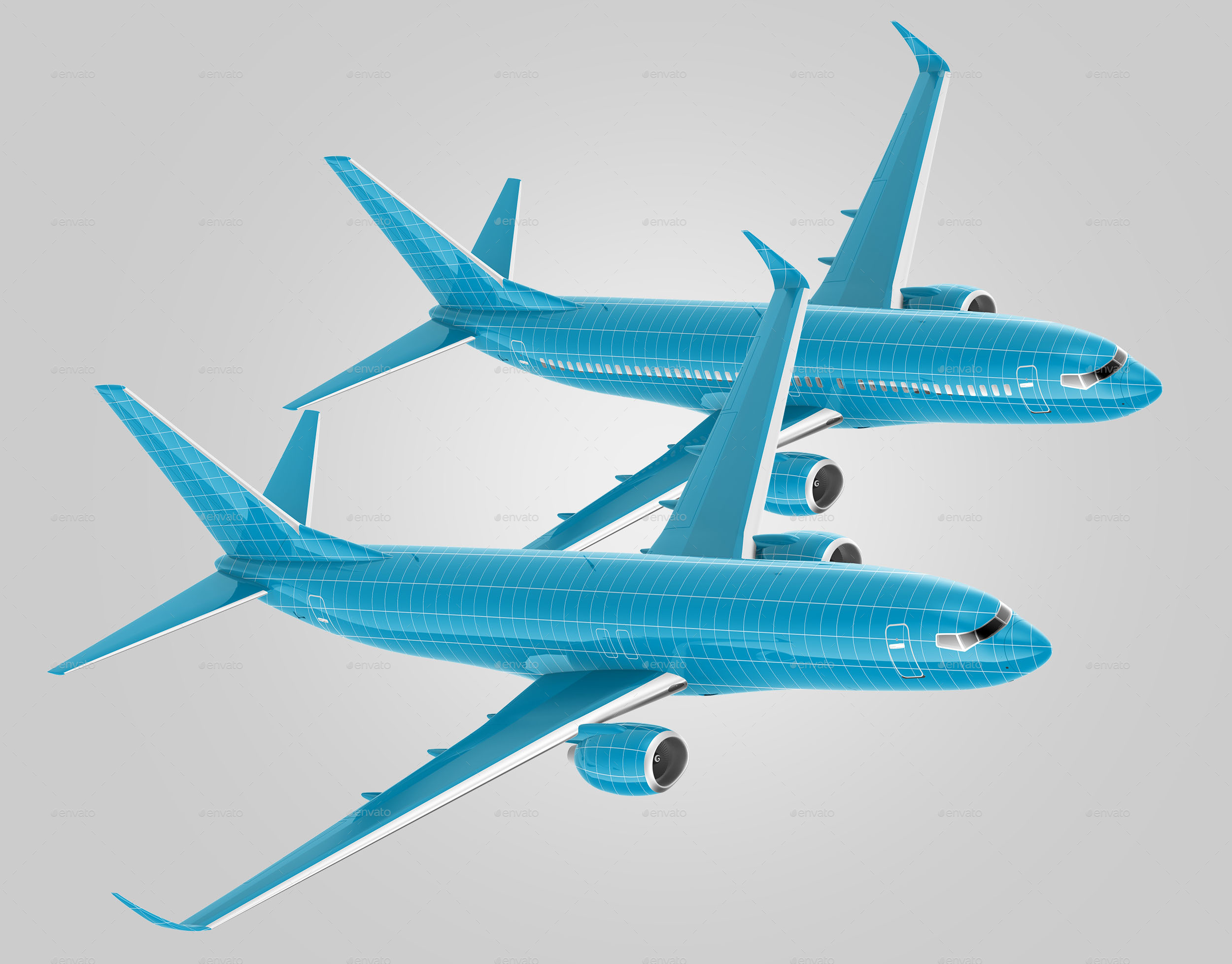 737 Jet Airliner Mockup - Passenger & Cargo, Graphics | GraphicRiver