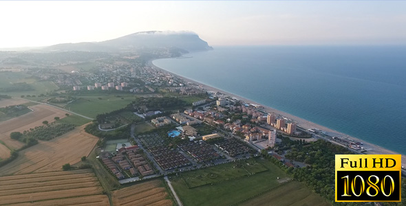 Conero Riviera (Marche, Italy) aerial view