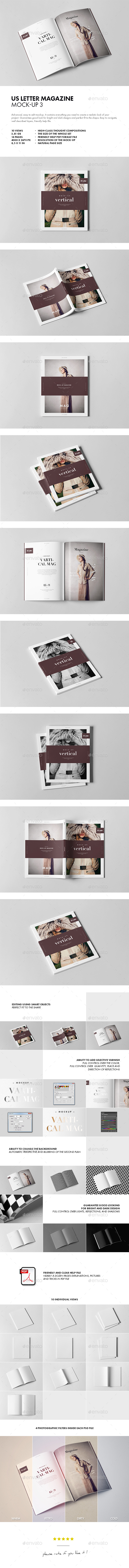 US Letter Magazine Mock-up 3 - Magazines Print