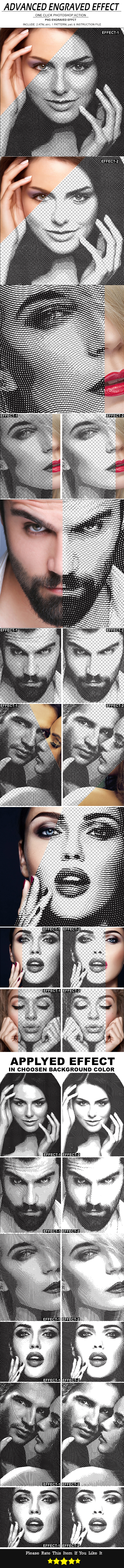 Advanced Engraved Effect - Photo Effects Actions