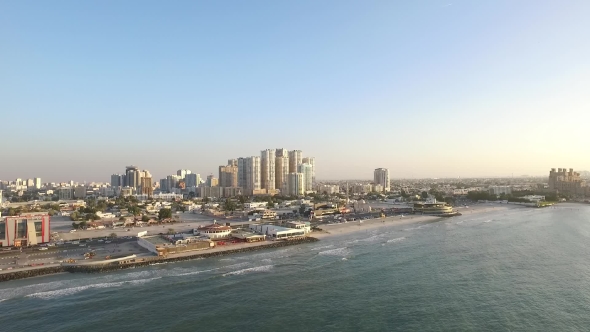 Cityscape of Ajman with Modern Buildings, Stock Footage | VideoHive