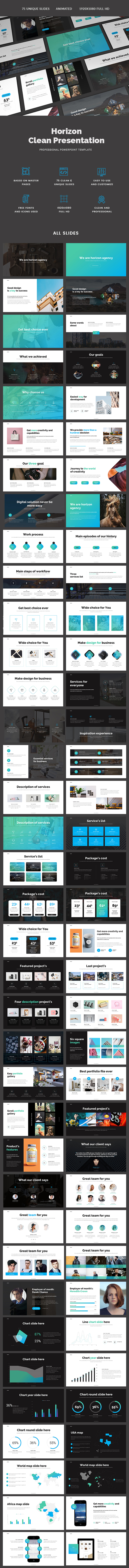 Horizon Presentation - PowerPoint Templates Presentation Templates