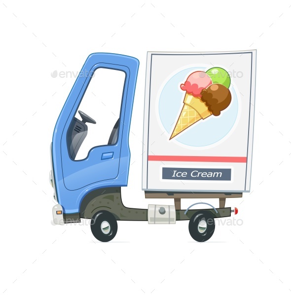 Small Truck Refrigerator for Delivery Ice Cream