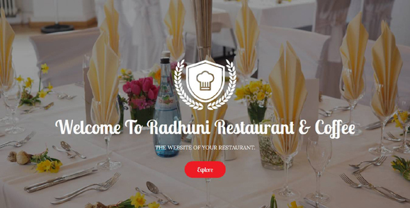 Radhuni - Restaurant & Coffee Template - Food Retail