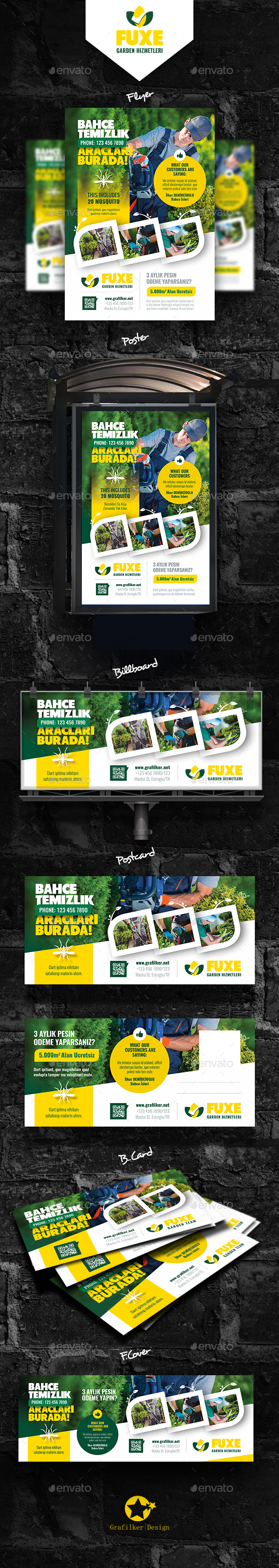 Garden Landscape Bundle Templates - Corporate Flyers